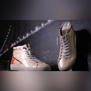 ShuShop Champagne Riri High-Top Sneakers